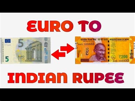 Convert Euro to Indian Rupee .
